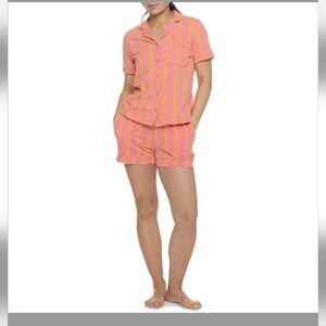 Chelsea Peers Organic Cotton Short Pajama PJ Set Size 18